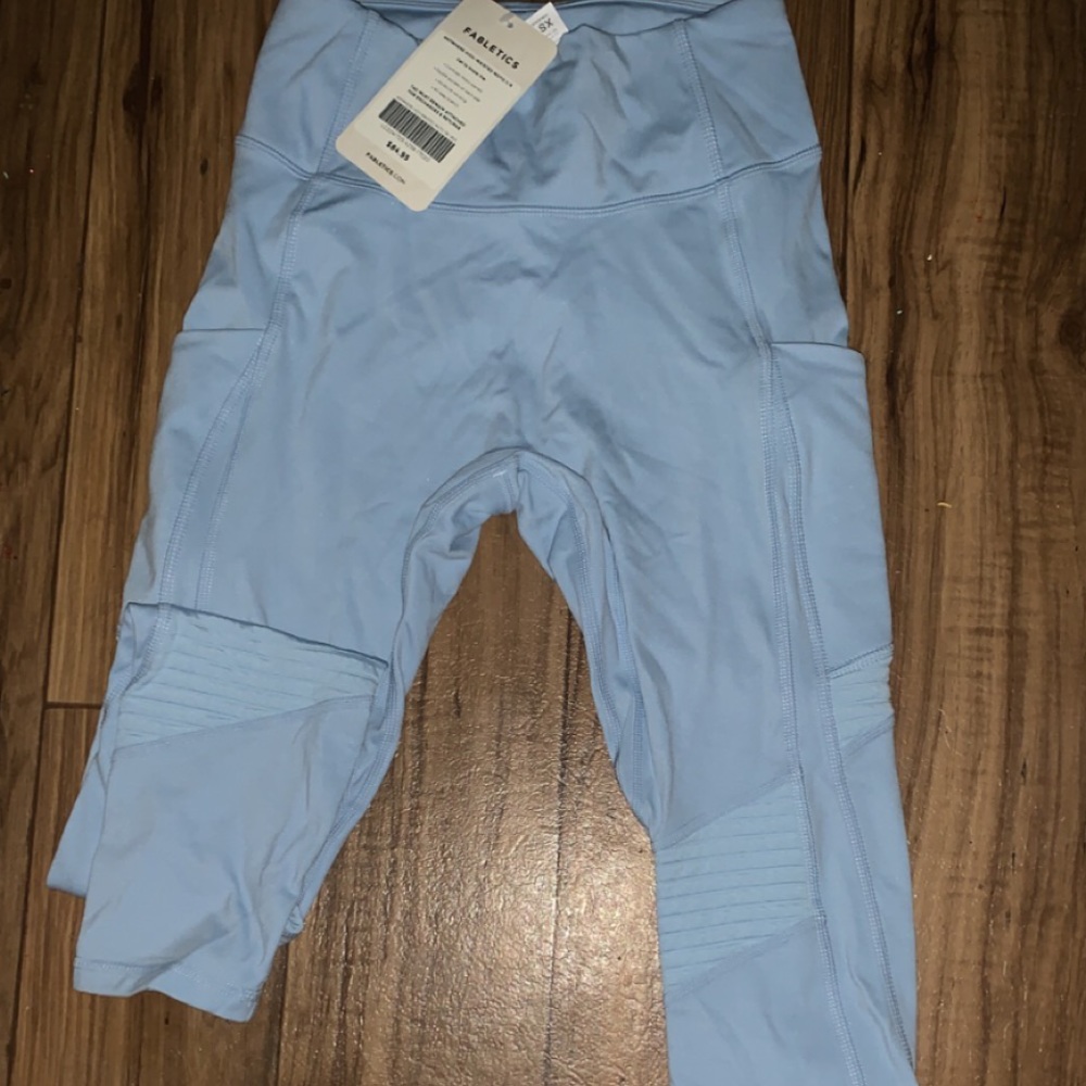 blue leggings